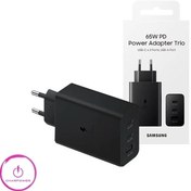 تصویر شارژر دیواری 65 وات سامسونگ مدل EP-T6530 Samsung EP-T6530 65W Trio Power Adapter