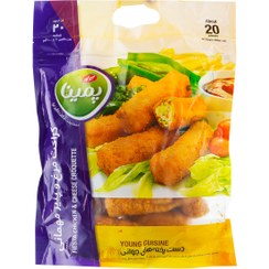 تصویر کراکت مرغ و پنير پخته و منجمد پمینا مهمانی 1 کیلو گرمی 