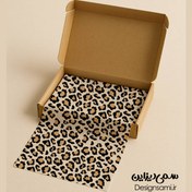 تصویر کاغذ پوستی طرح پلنگی 