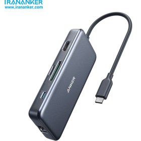 تصویر هاب 7 پورت USB-C انکر مدل A8352HA1 ANKER USB-C HUB 7 IN 1 A8352HA1