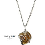 تصویر آویز کهربا با بافت مفتولی ویژه نمونه زیبا و استثنایی A1312 