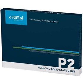 تصویر حافظه SSD کروشیال P2 NVMe PCIe M.2 ظرفیت Crucial P2 1TB NVMe PCIe M.2 SSD Drive