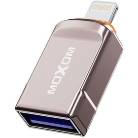 تصویر مبدل OTG USB به لایتنینگ موکسوم مدل 802 پلاتینیوم کابل تبدیل