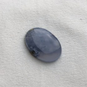 تصویر نگین سنگ عقیق طبیعی ابی رنگ زیبا و خاص Agate