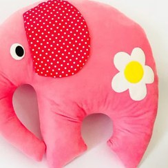 تصویر عروسک فیل - صورتی 