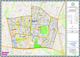 تصویر نقشه راهنمای منطقه 15 تهران آویزدار 