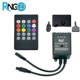 تصویر درايور و كنترلر RGB تک خروجی 20Key - 6A - كنترل از راه دور موزیکال 