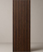 تصویر دیوارپوش ترموود طبیعی ۵۰×۲۸۰ با فوم آکوستیک 