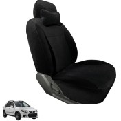 تصویر روکش صندلی خودرو هایکو طرح دنا مناسب کوییک و تیبا ۲ با جنس مخمل 