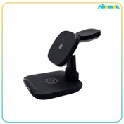 تصویر شارژر وایرلس گرین Foldable 3 in 1 3 in 1 Foldable Wireless Charger