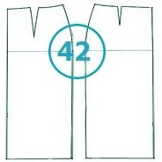 تصویر الگوی دامن تک سایز 42 