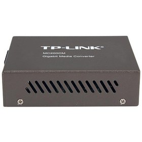 تصویر مبدل فیبر نوری (مدیا کانورتور) تی پی لینک مدل MC200CM TP-LINK MC200CM Gigabit Multi-Mode Media Converter