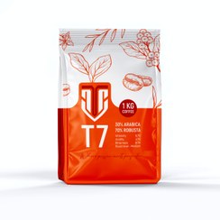 تصویر دانه قهوه 70% روبوستا تی سون 