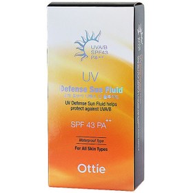 تصویر فلوئید ضد آفتاب Ottie SPF43 ++Ottie Defense Sun Fluid SPF43 PA