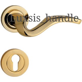 تصویر دستگیره دو تکه رزت - مشکی 