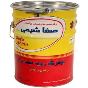 تصویر رنگ روغنی سفید نیم براق صفاشیمی کد 750K وزن 20 کیلوگرم Safashimi semi-gloss white oil paint, code 750K, weight 20 kg