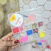 تصویر ست مهره دستبند ساز تک نخ ست مهره دستبند ساز