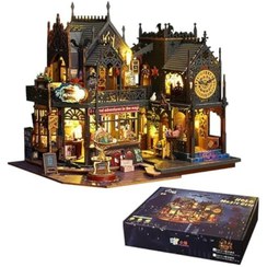 تصویر خانه عروسکی جادویی کیت ساخت مینیاتوری با مبلمان 