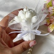 تصویر گیفت شمع دسته گل لاله برای نامزدی و عروسی با تگ اسم candle warmer