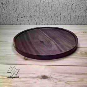 تصویر سینی چوبی گرد کد d132 