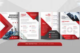 تصویر بروشور شرکتی A4 دو لت – Creative corporate business brochure 