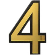 تصویر نشانگر عدد لاتین کوچک 4 طلایی 