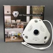 تصویر دوربین فیش آی 360 درجه 2 مگاپیکسل | با دید در شب و قابلیت P2P 