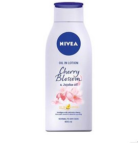 تصویر لوسیون بدن مدل Cherry Blossom حجم 400 میل،دز نیوا Niva Body Lotion Cherry Blossom Model Volume 400 ml Doz