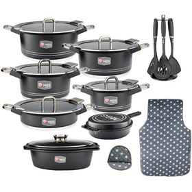 تصویر سرویس قابلمه ۲۵ پارچه گرانیتی ام جی اس طرح جرمنی B 