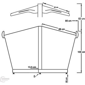 تصویر جزیره میوه کابینت‌دار با نیم‌طبقه 