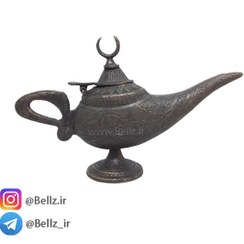 تصویر چراغ جادو پیسوز برنجی (بزرگترین سایز بازار) 