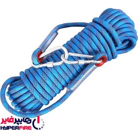 تصویر طناب کوهنوردی دو سر کارابین دار مدل 12MM 12mm double-ended climbing rope with carabiner