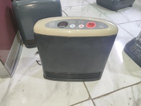 تصویر بخاری گازی ژاپنی 1500 وات خودرویی 2003 Rinnai Japan fan heater Rinnai 1500 watt 2003 production