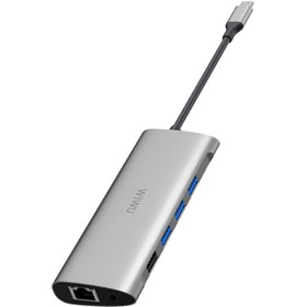 تصویر هاب USB-C ویوو 11 پورت مدل Alpha 11 in 1 WIWU Alpha 11 in 1 TYPE-C HUB