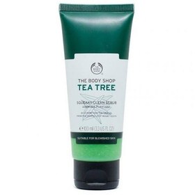 تصویر اسکراب صورت ضدجوش درخت چای بادی شاپ-Body Shop Tea Tree Squeaky Clean Scrub 