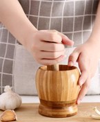 تصویر هاونگ چوبی، تمام چوب گردو 