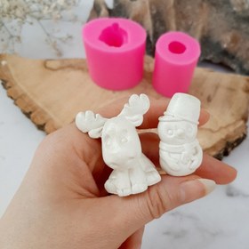 تصویر قالب سیلیکونی ۴ عددی کریسمس 