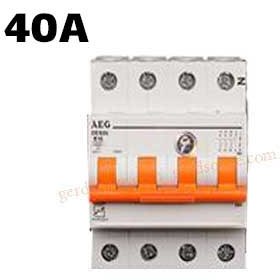 تصویر فیوز مینیاتوری سه فاز و نول 40 آمپر AEG ا Miniature Circuit Breaker 3P with nol 40A AEG Miniature Circuit Breaker 3P with nol 40A AEG