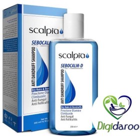 تصویر اسکالپیا شامپو ضدشوره مناسب موهای خشک 200ML SCALPIA SEBOCALM D ANTI DANDRUFF SHAMPOO 200ML