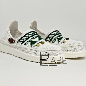 تصویر گیوه مدل سبزینه - سفید / giveh_zanane