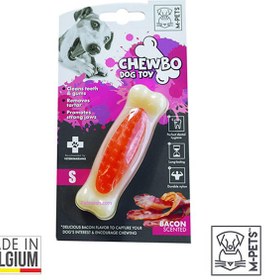 تصویر اسباب بازی دندانی مناسب سگ با طعم بیکن برند ام پتس M-Ptes Chewbo Bone Clean Dental Bacon Dog Toy