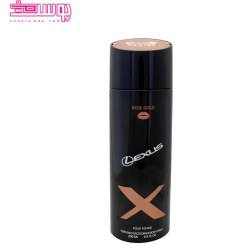 تصویر اسپری بدن زنانه رودیر مدل Rose gold Lexus حجم 200ml 