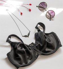 تصویر سوتین ینینچی مشکی کد 1710 