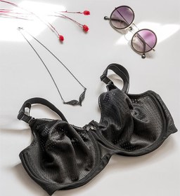 تصویر سوتین ینینچی مشکی کد 1710 