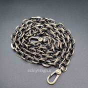 تصویر زنجیر بیضی رنگ برنز 