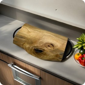 تصویر سینی چوبی چوب گردو (کد23) 