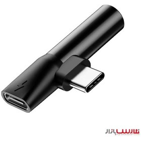 تصویر مبدل USB-C به AUX/USB-C باسئوس مدل CATL41-01 Baseus CATL41-01 Tupe-C to C & 3.5mm jack