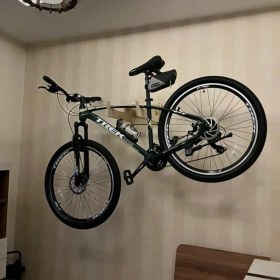 تصویر استند نگهدارنده چوبی دوچرخه 