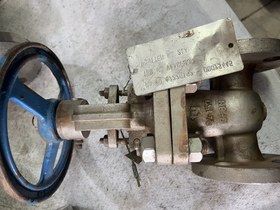 تصویر شیر کشویی "3/4 استلنس استیل فورج کلاس 150 جنس بدنه STEM 316 CF8M سیت CF8M GATE VALVE 3/4" #150 TY VALVE CORPORATION BODY CF8M STEM 316 SEAT CF8M