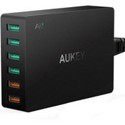 تصویر شارژر 6 پورت آکی PA-T11 AUKEY PA-T11 6 Port 60W QC3.0 Charger